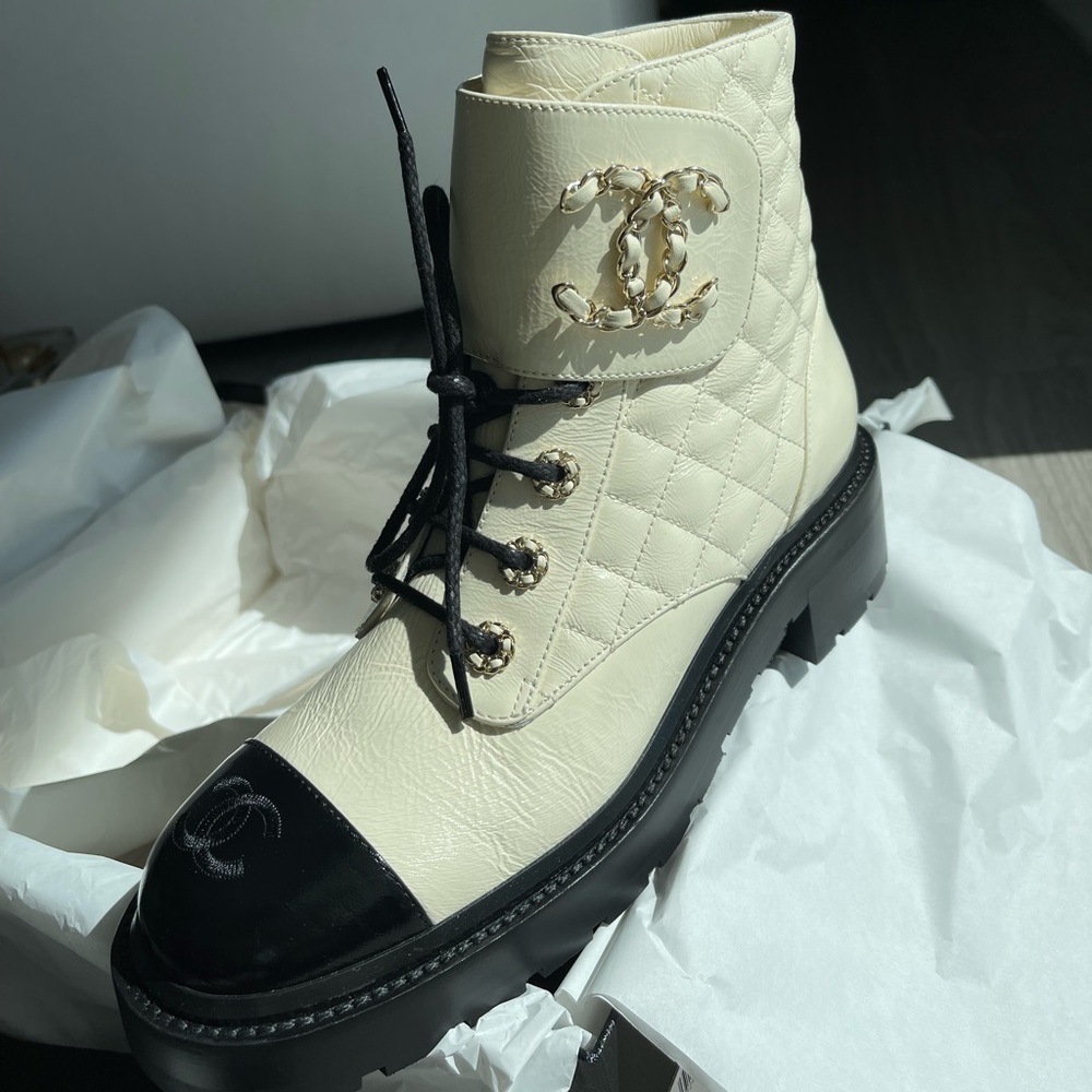 Chanel Combat Boots Never Worn brand new - Picture 3 of 5